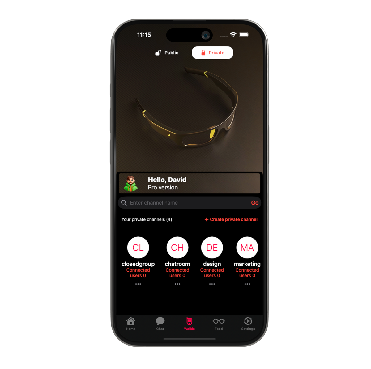 New Private Channels for Enterprise in the Lucyd App
