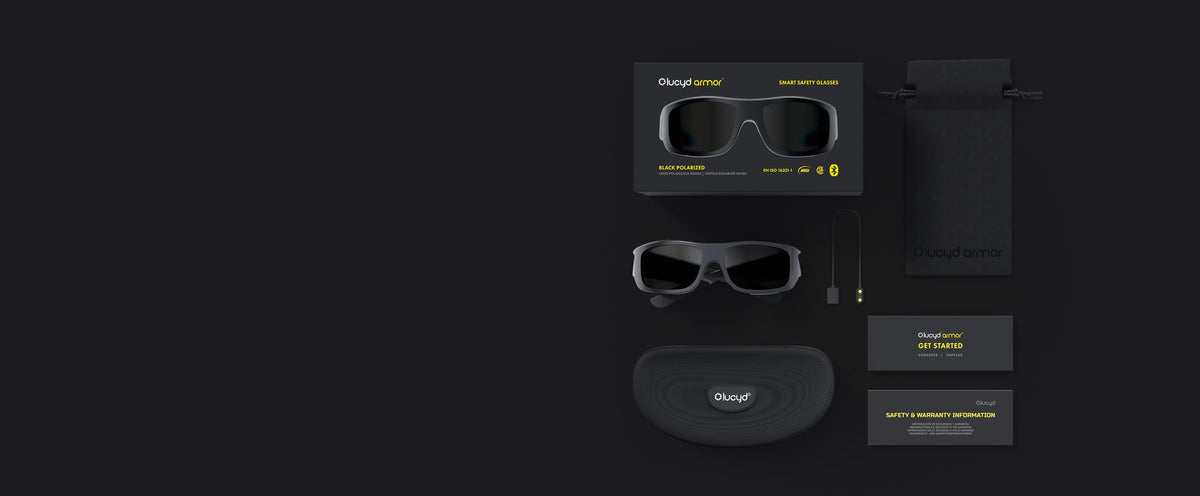What is in the box: Lucyd Armor | Black Polarized
