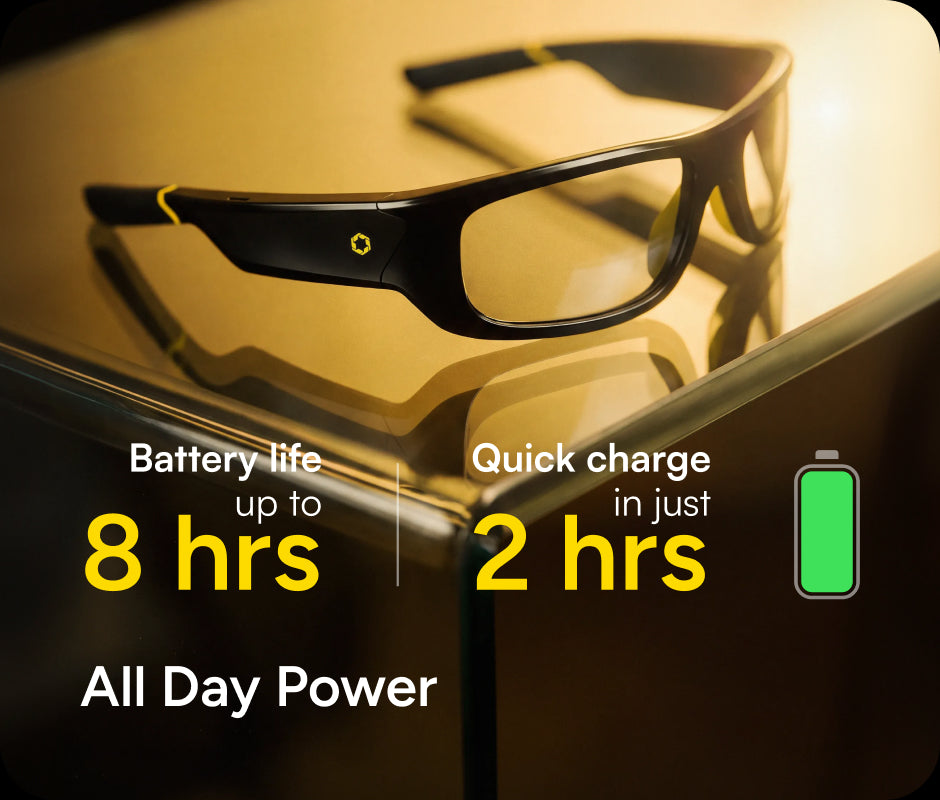 All Day Power: battery life up to 8 hrs, quick charge in just 2 hrs