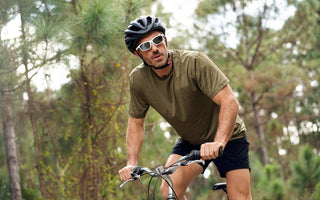 Cycling with bluetooth glasses