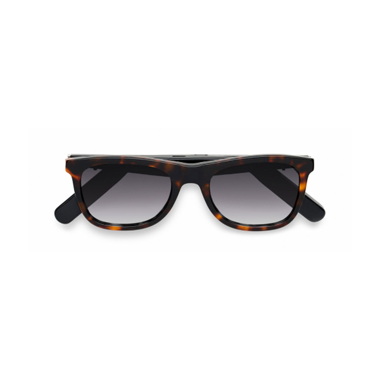 The Nautica Dockside sunglasses feature a tortoiseshell pattern, dark rectangular polarized UV400 lenses, and black arms, displayed on a white background.
