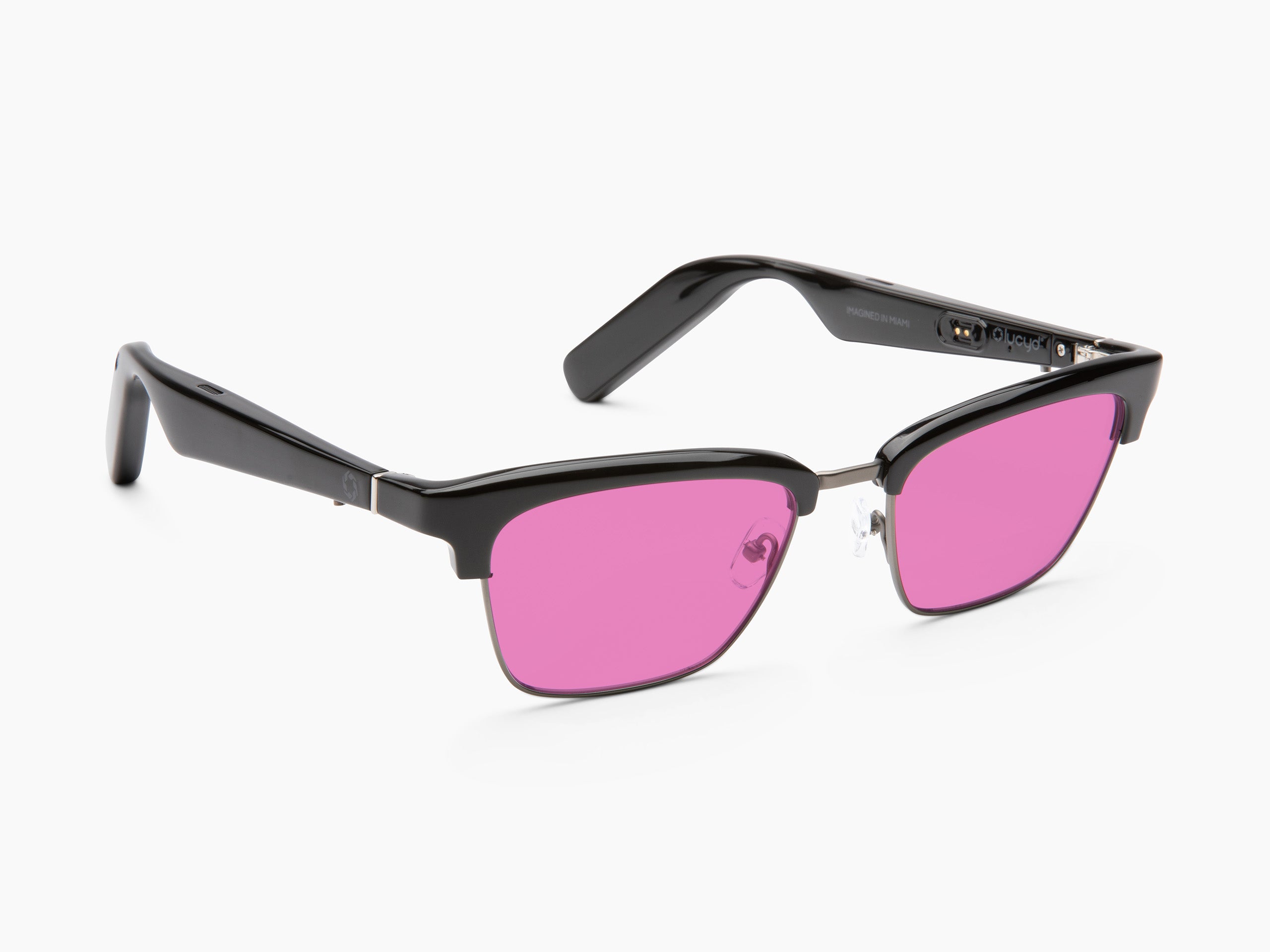 Lucyd - Lyte Clubmaster Wireless Connectivity Audio Sunglasses - Earthbound XL