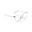 Reebok’s Shine smart glasses feature clear frames, slightly tinted lenses, and white arms—ideal privacy-focused eyewear showcased on a white background.
