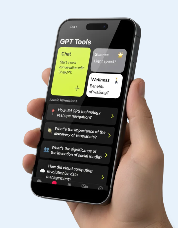 Lucyd app on a phone